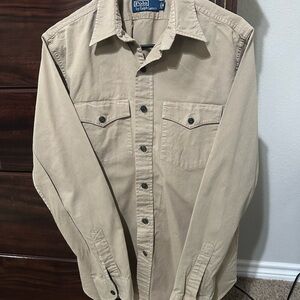 Polo by Ralph Lauren Beige Button Down Shirt